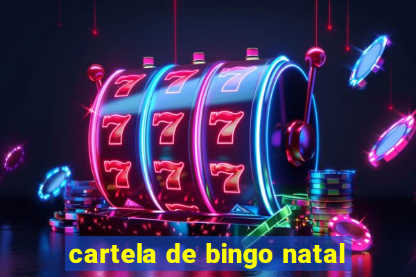 cartela de bingo natal